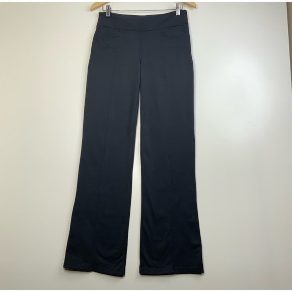 Athleta Dark Gray Wide Leg Athletic Leisure Leggings. Women size M. - Picture 1 of 7